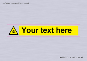 Custom warning thin ice